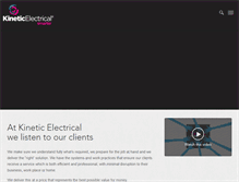 Tablet Screenshot of kinetic-electric.co.nz